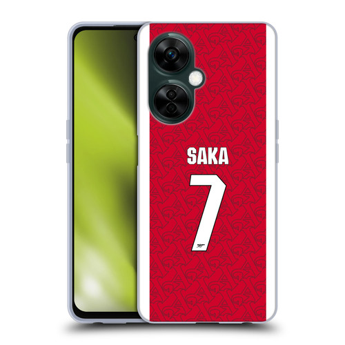 Arsenal FC 2025/26 Players Home Kit Bukayo Saka Soft Gel Case for OnePlus Nord N30