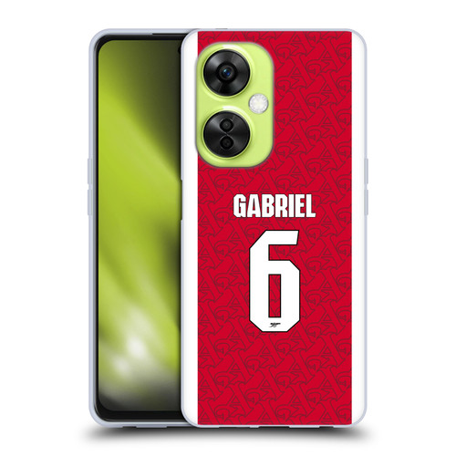 Arsenal FC 2025/26 Players Home Kit Gabriel Magalhães Soft Gel Case for OnePlus Nord CE 3 Lite 5G Arsenal FC 2025/26 Players Home Kit Gabriel Magalhães Soft Gel Case for OnePlus Nord CE 3 Lite 5G