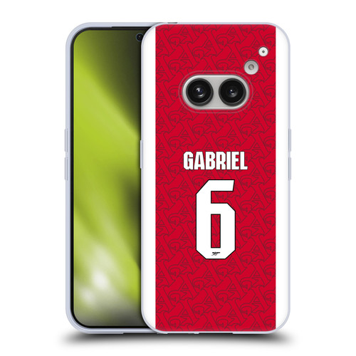 Arsenal FC 2025/26 Players Home Kit Gabriel Magalhães Soft Gel Case for Nothing Phone (2a) Arsenal FC 2025/26 Players Home Kit Gabriel Magalhães Soft Gel Case for Nothing Phone (2a)