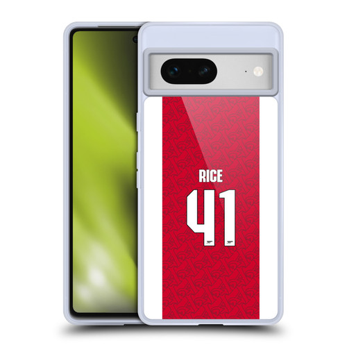 Arsenal FC 2025/26 Players Home Kit Declan Rice Soft Gel Case for Google Pixel 7