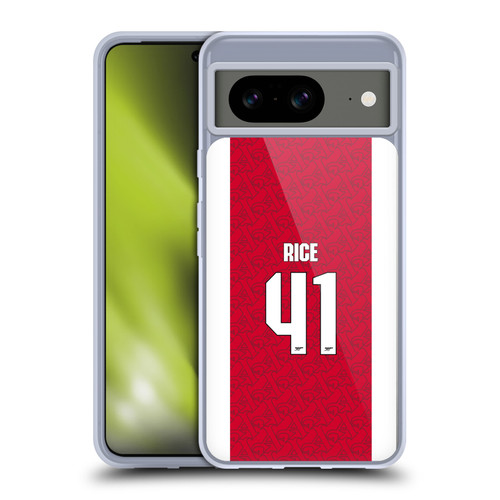Arsenal FC 2025/26 Players Home Kit Declan Rice Soft Gel Case for Google Pixel 8