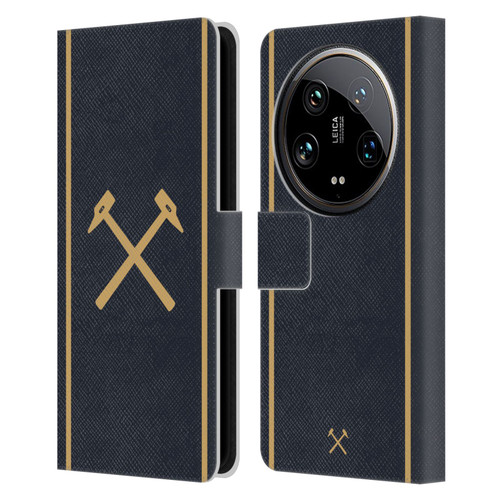 West Ham United FC 2025/26 Crest Kit Third Leather Book Wallet Case Cover For Xiaomi 14 Ultra