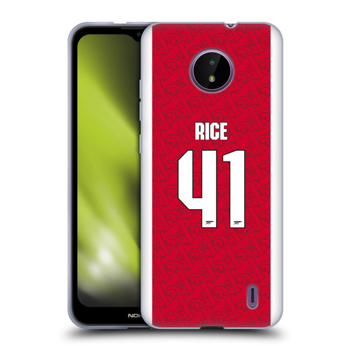 Arsenal FC 2025/26 Players Home Kit Declan Rice Soft Gel Case for Nokia C10 / C20