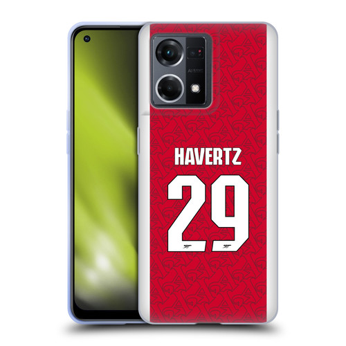 Arsenal FC 2025/26 Players Home Kit Kai Havertz Soft Gel Case for OPPO Reno8 4G