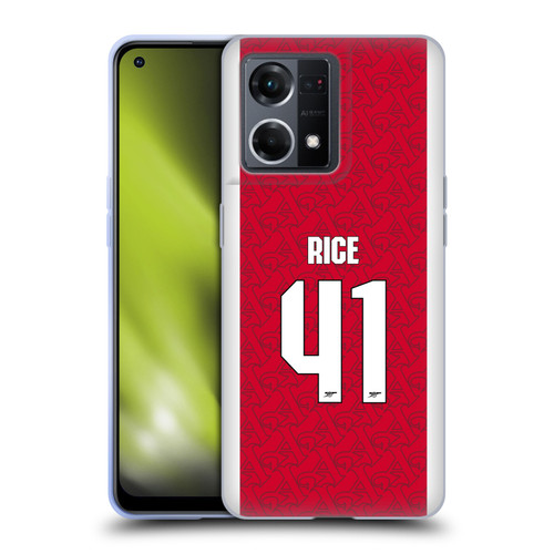 Arsenal FC 2025/26 Players Home Kit Declan Rice Soft Gel Case for OPPO Reno8 4G Arsenal FC 2025/26 Players Home Kit Declan Rice Soft Gel Case for OPPO Reno8 4G