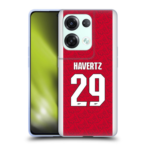 Arsenal FC 2025/26 Players Home Kit Kai Havertz Soft Gel Case for OPPO Reno8 Pro