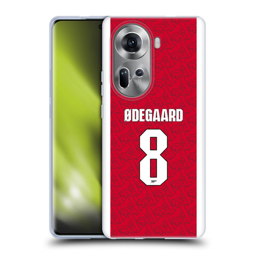 Arsenal FC 2025/26 Players Home Kit Martin Ødegaard Soft Gel Case for OPPO Reno11