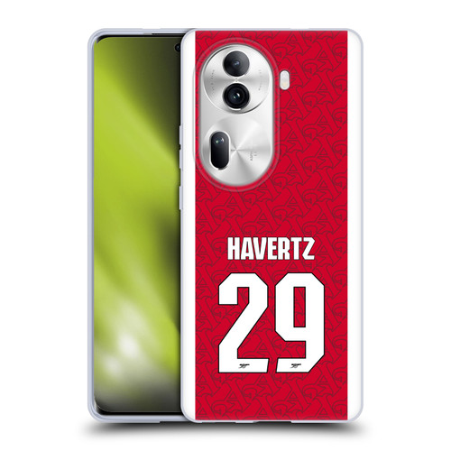 Arsenal FC 2025/26 Players Home Kit Kai Havertz Soft Gel Case for OPPO Reno11 Pro Arsenal FC 2025/26 Players Home Kit Kai Havertz Soft Gel Case for OPPO Reno11 Pro