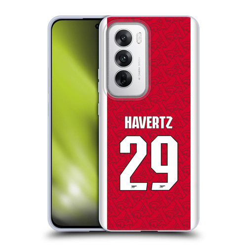 Arsenal FC 2025/26 Players Home Kit Kai Havertz Soft Gel Case for OPPO Reno12 5G Arsenal FC 2025/26 Players Home Kit Kai Havertz Soft Gel Case for OPPO Reno12 5G