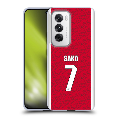 Arsenal FC 2025/26 Players Home Kit Bukayo Saka Soft Gel Case for OPPO Reno12 5G