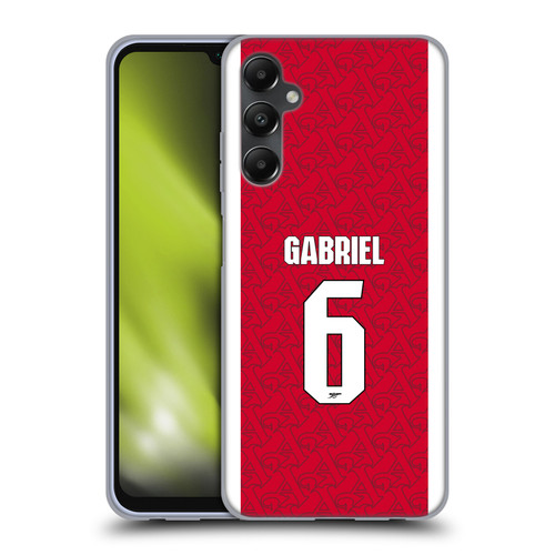 Arsenal FC 2025/26 Players Home Kit Gabriel Magalhães Soft Gel Case for Samsung Galaxy A05s