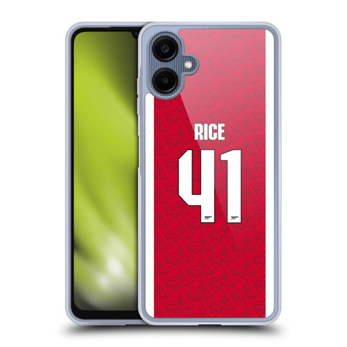 Arsenal FC 2025/26 Players Home Kit Declan Rice Soft Gel Case for Samsung Galaxy A06 4G