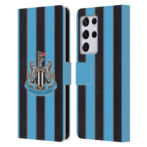 Newcastle United Football Club 2025/26 Crest Kit Home Leather Book Wallet Case Cover For Samsung Galaxy S21 Ultra 5G
