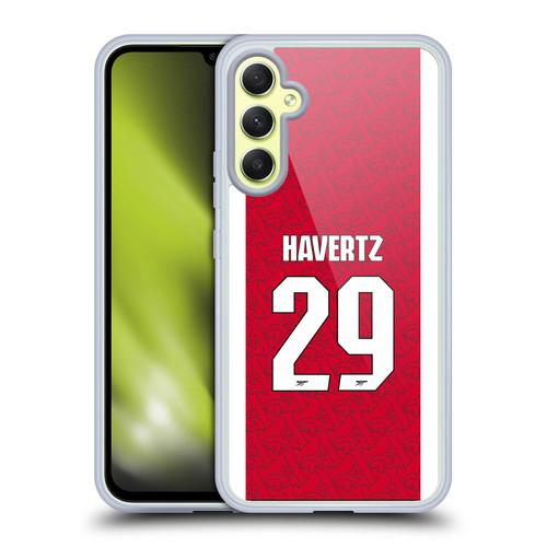Arsenal FC 2025/26 Players Home Kit Kai Havertz Soft Gel Case for Samsung Galaxy A34 5G Arsenal FC 2025/26 Players Home Kit Kai Havertz Soft Gel Case for Samsung Galaxy A34 5G