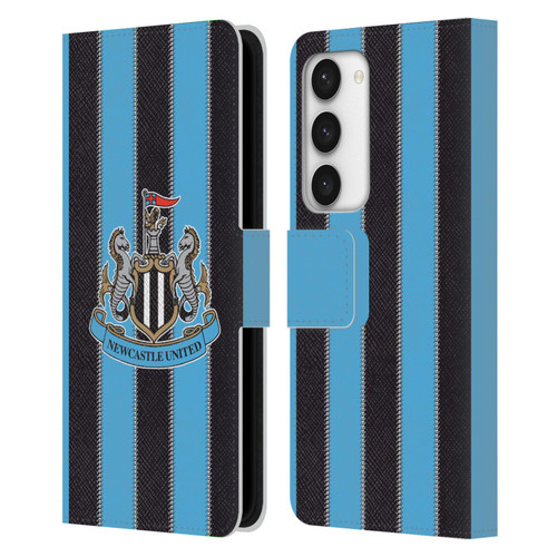 Newcastle United Football Club 2025/26 Crest Kit Home Leather Book Wallet Case Cover For Samsung Galaxy S23 5G