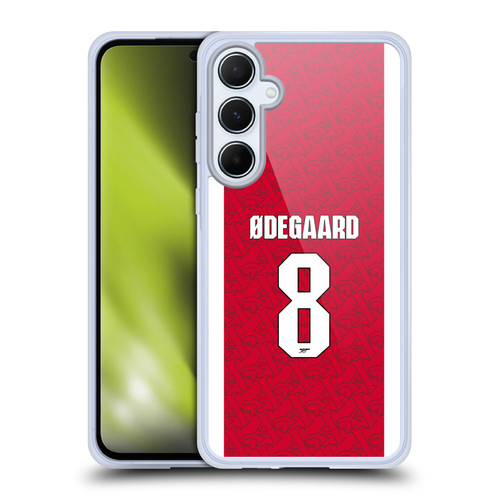 Arsenal FC 2025/26 Players Home Kit Martin Ødegaard Soft Gel Case for Samsung Galaxy A55 5G