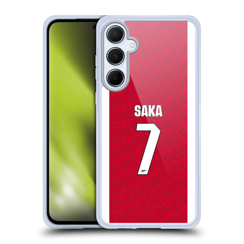 Arsenal FC 2025/26 Players Home Kit Bukayo Saka Soft Gel Case for Samsung Galaxy A55 5G Arsenal FC 2025/26 Players Home Kit Bukayo Saka Soft Gel Case for Samsung Galaxy A55 5G