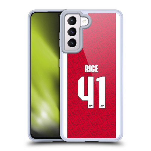 Arsenal FC 2025/26 Players Home Kit Declan Rice Soft Gel Case for Samsung Galaxy S21 5G