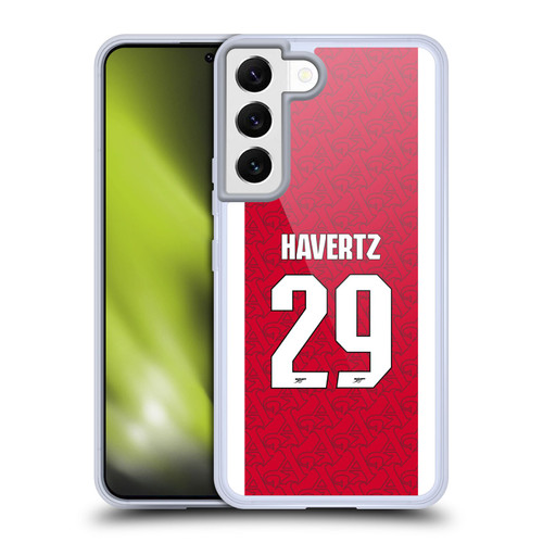 Arsenal FC 2025/26 Players Home Kit Kai Havertz Soft Gel Case for Samsung Galaxy S22 5G Arsenal FC 2025/26 Players Home Kit Kai Havertz Soft Gel Case for Samsung Galaxy S22 5G