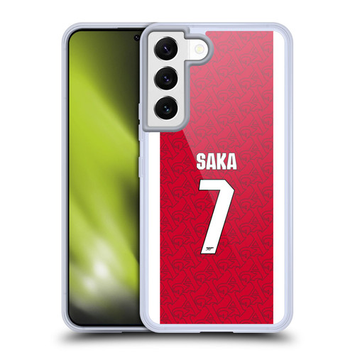 Arsenal FC 2025/26 Players Home Kit Bukayo Saka Soft Gel Case for Samsung Galaxy S22 5G