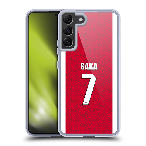 Arsenal FC 2025/26 Players Home Kit Bukayo Saka Soft Gel Case for Samsung Galaxy S22+ 5G