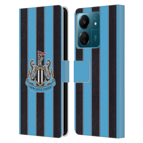 Newcastle United Football Club 2025/26 Crest Kit Home Leather Book Wallet Case Cover For Xiaomi Redmi 13C 4G