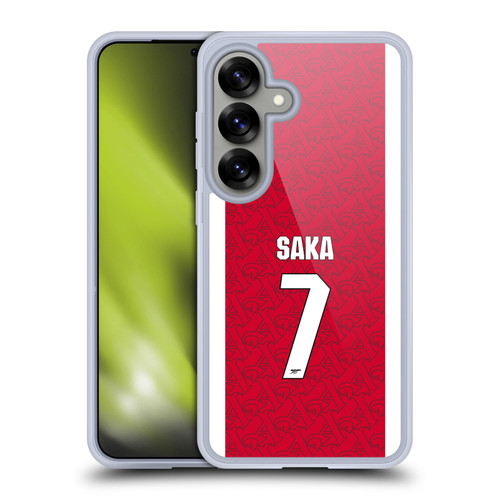Arsenal FC 2025/26 Players Home Kit Bukayo Saka Soft Gel Case for Samsung Galaxy S25 & MagSafe