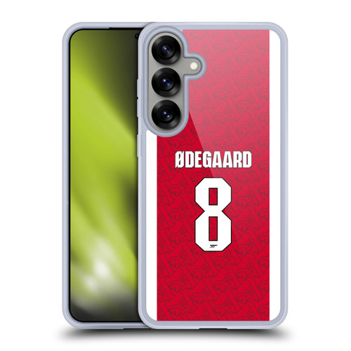 Arsenal FC 2025/26 Players Home Kit Martin Ødegaard Soft Gel Case for Samsung Galaxy S25+
