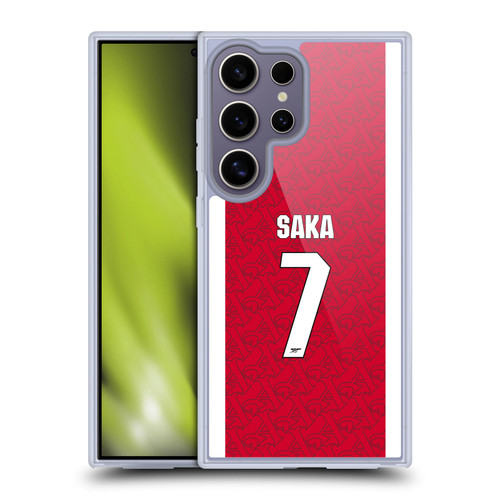Arsenal FC 2025/26 Players Home Kit Bukayo Saka Soft Gel Case for Samsung Galaxy S25 Ultra Arsenal FC 2025/26 Players Home Kit Bukayo Saka Soft Gel Case for Samsung Galaxy S25 Ultra