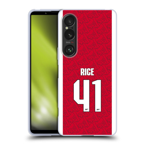 Arsenal FC 2025/26 Players Home Kit Declan Rice Soft Gel Case for Sony Xperia 1 VI 5G