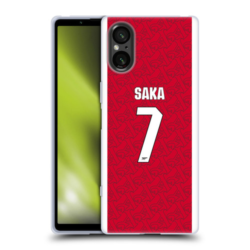Arsenal FC 2025/26 Players Home Kit Bukayo Saka Soft Gel Case for Sony Xperia 5 V 5G Arsenal FC 2025/26 Players Home Kit Bukayo Saka Soft Gel Case for Sony Xperia 5 V 5G