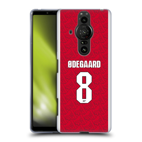 Arsenal FC 2025/26 Players Home Kit Martin Ødegaard Soft Gel Case for Sony Xperia Pro-I