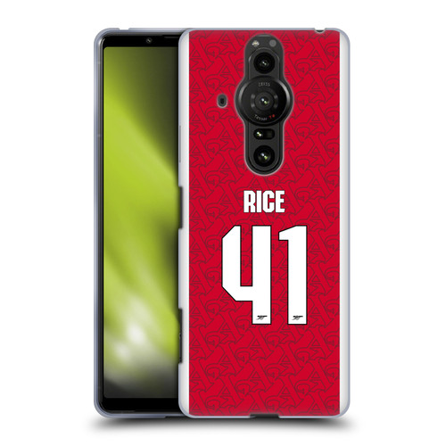 Arsenal FC 2025/26 Players Home Kit Declan Rice Soft Gel Case for Sony Xperia Pro-I