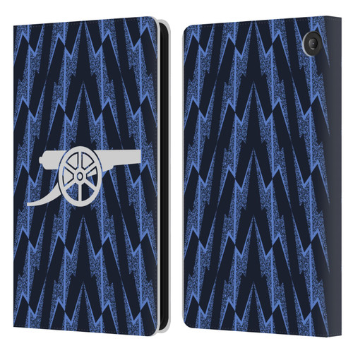 Arsenal FC 2025/26 Kit Away Leather Book Wallet Case Cover For Amazon Fire 7 2022