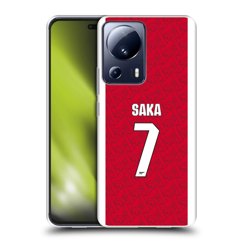 Arsenal FC 2025/26 Players Home Kit Bukayo Saka Soft Gel Case for Xiaomi 13 Lite 5G