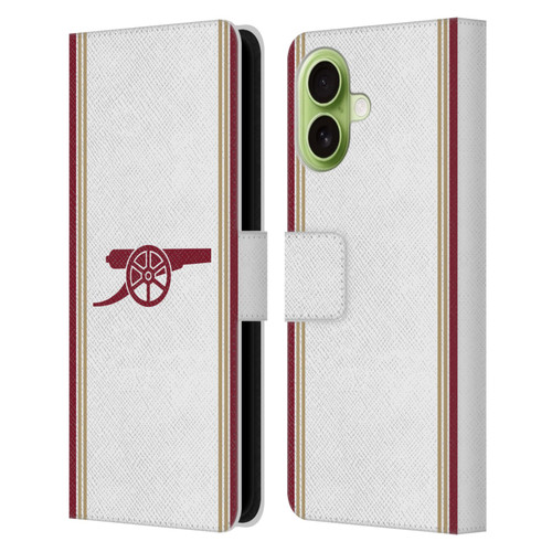 Arsenal FC 2025/26 Kit Third Leather Book Wallet Case Cover For Apple iPhone 17