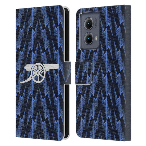 Arsenal FC 2025/26 Kit Away Leather Book Wallet Case Cover For Motorola Edge (2024)