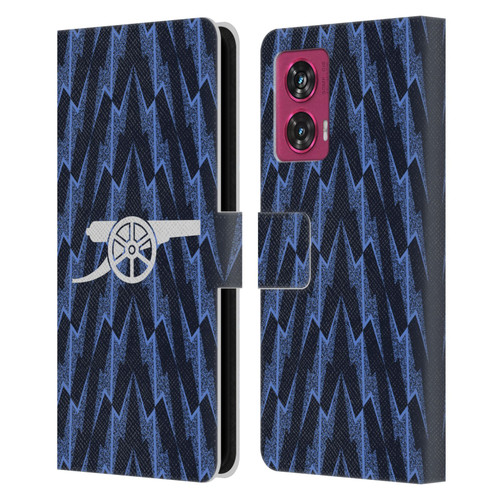 Arsenal FC 2025/26 Kit Away Leather Book Wallet Case Cover For Motorola Edge 50 Fusion