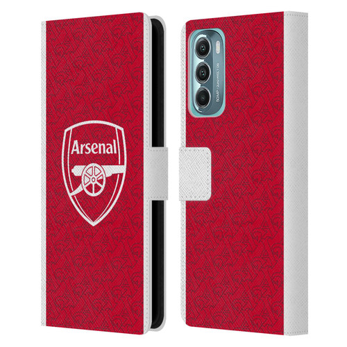 Arsenal FC 2025/26 Kit Home Leather Book Wallet Case Cover For Motorola Moto G Stylus 5G (2022)