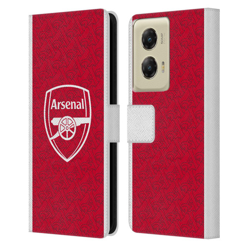 Arsenal FC 2025/26 Kit Home Leather Book Wallet Case Cover For Motorola Moto G Stylus 5G (2024)
