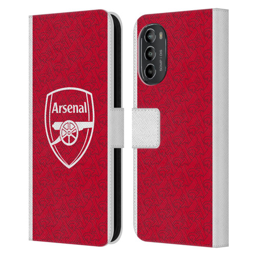 Arsenal FC 2025/26 Kit Home Leather Book Wallet Case Cover For Motorola Moto G82 5G