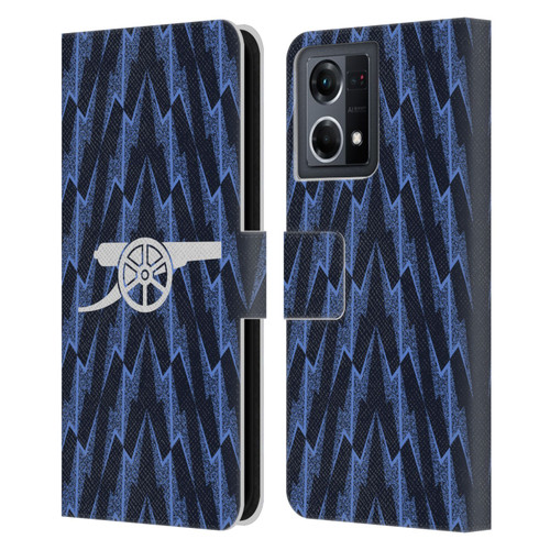 Arsenal FC 2025/26 Kit Away Leather Book Wallet Case Cover For OPPO Reno8 4G