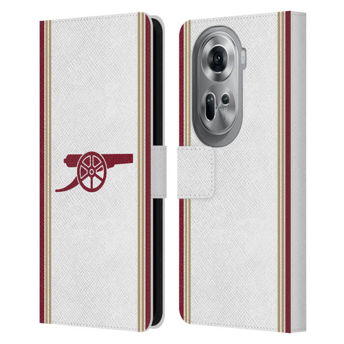 Arsenal FC 2025/26 Kit Third Leather Book Wallet Case Cover For OPPO Reno11 Pro