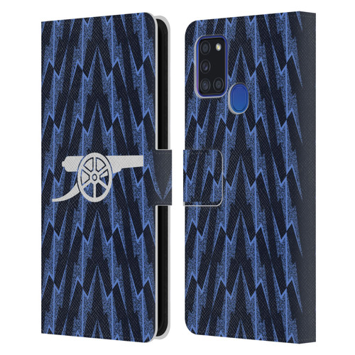 Arsenal FC 2025/26 Kit Away Leather Book Wallet Case Cover For Samsung Galaxy A21s (2020)