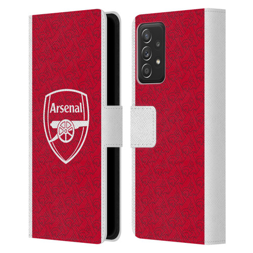 Arsenal FC 2025/26 Kit Home Leather Book Wallet Case Cover For Samsung Galaxy A52 / A52s / 5G (2021)