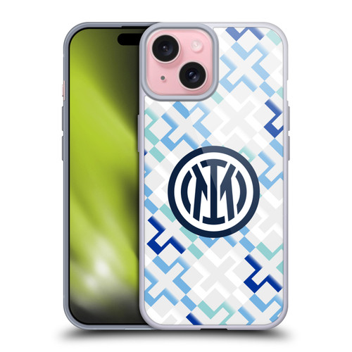Fc Internazionale Milano 2025/26 Crest Kit Away Soft Gel Case for Apple iPhone 15 & MagSafe