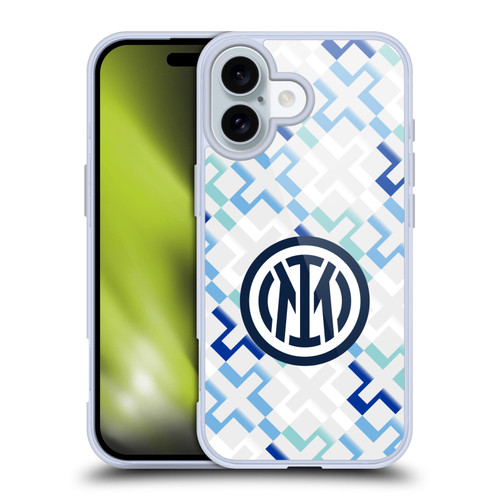 Fc Internazionale Milano 2025/26 Crest Kit Away Soft Gel Case for Apple iPhone 16 & MagSafe