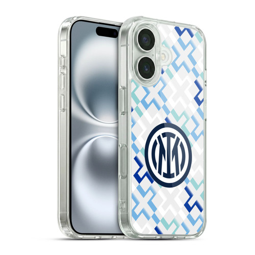 Fc Internazionale Milano 2025/26 Crest Kit Away Soft Gel Case for Apple iPhone 16 & MagSafe