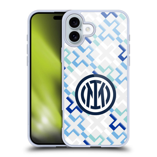 Fc Internazionale Milano 2025/26 Crest Kit Away Soft Gel Case for Apple iPhone 16 Plus