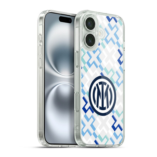 Fc Internazionale Milano 2025/26 Crest Kit Away Soft Gel Case for Apple iPhone 16 Plus & MagSafe